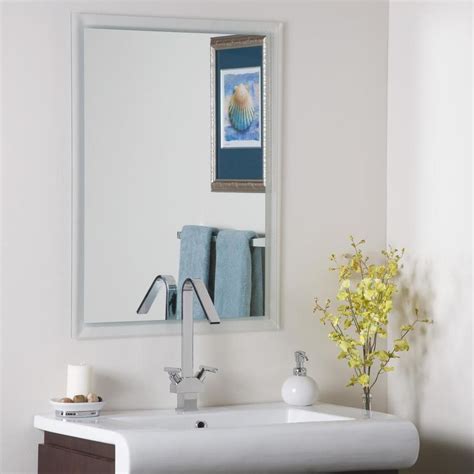 Decor Wonderland 236 In Rectangular Frameless Bathroom Mirror At