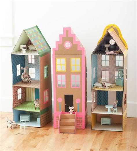 10 Dreamy Doll Houses Tinyme Blog Cardboard Dollhouse Cardboard