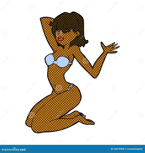 Comic Cartoon Bikini Girl Stock Illustration Illustration Of Girl