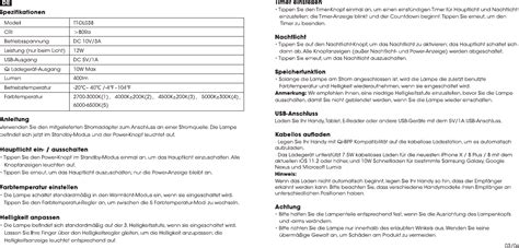 Sunvalleytek Tt Dl Led Desk Lamp User Manual Part