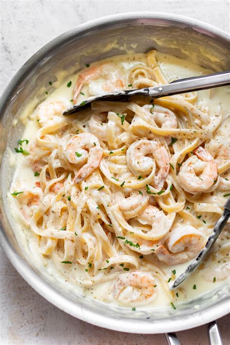 Shrimp Fettuccine Alfredo Recipe Heavy Whipping Cream Cheese