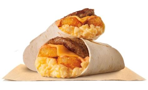 FAST FOOD NEWS: Burger King Hash Brown Burrito | Food, Burger king breakfast, Burrito sauce recipe