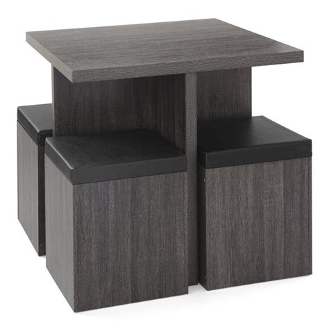 Mainstays 5 Piece Dexter Dining Set With Storage Ottoman