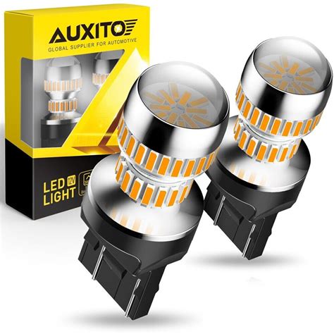 AUXITO 7443 7440 Amber LED Front Turn Signal Light Bulbs No Hyper Flash