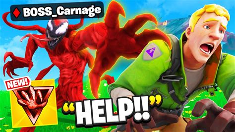 I Pretended To Be Boss Carnage Fortnite Season Youtube