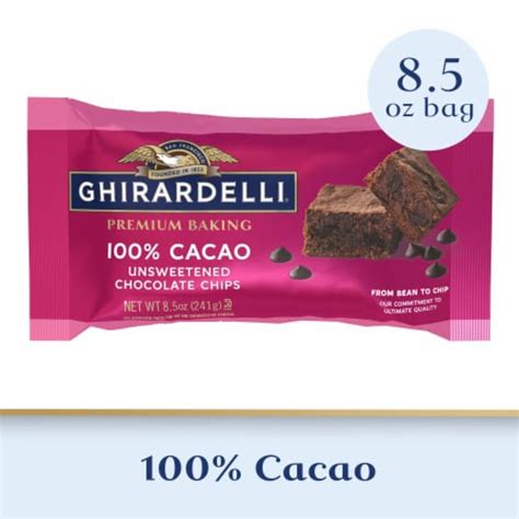 Ghirardelli Premium Baking Cacao Unsweetened Chocolate Chips