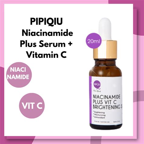 Jual Pipiqiu Niacinamide Plus Serum Vitamin C 20ml Shopee Indonesia