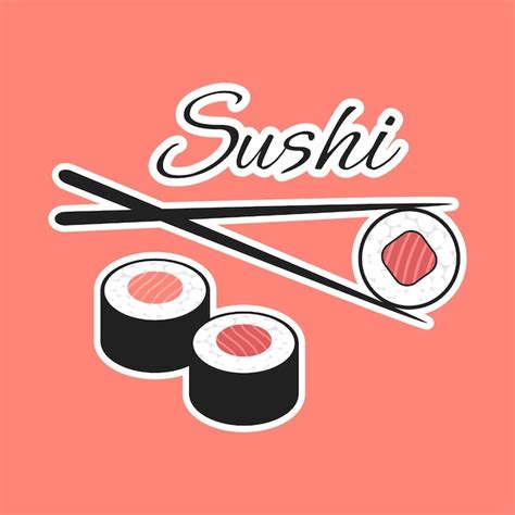 Premium Vector Sushi As A Symbol Of Asian Food Flat Illustration Of