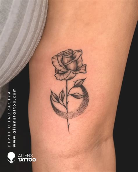 20 Rose Tattoo Ideas That Will Never Go Out Of Style | Aliens Tattoo ...