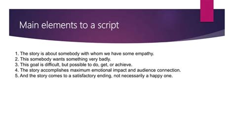 script writing pptx screenwriting content production