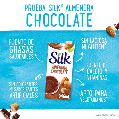 Bebida De Almendra Silk Sabor Chocolate Ml Justo Mx