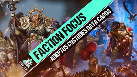 Adeptus Custodes 10th Edition Index