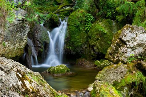 Rocky Waterfall Stock Photo Image Of Closeup Background 1027810