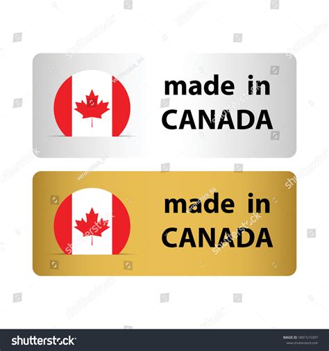 Made Canada Vector Stamp Badge Canada Stock Vector Royalty Free