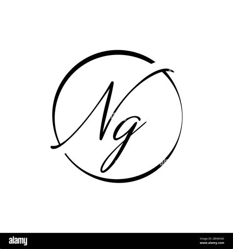 Initial Letter Ng Logo Design Vector Template Creative Abstract Ng