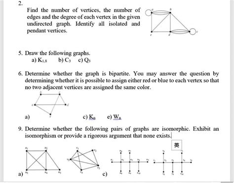 SOLVED Find The Number Of Vertices The Number Of Edges And The Degree