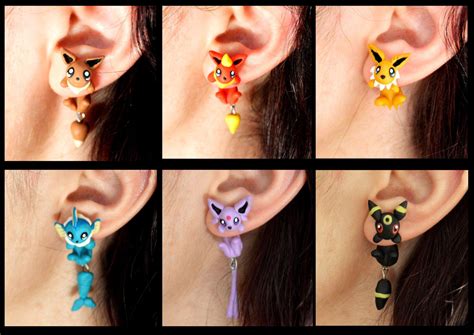 Eeveelutions Earrings Inspired In Pokemon Select 1 Earring Or A Pair