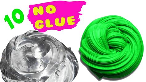 No Glue Slime Test 10 Amazing Water Slime Recipe Youtube