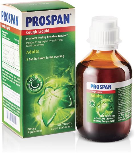 Prospan Cough Syrup Mucus With Proprietary English Ivy Leaf Extract Ea575 For