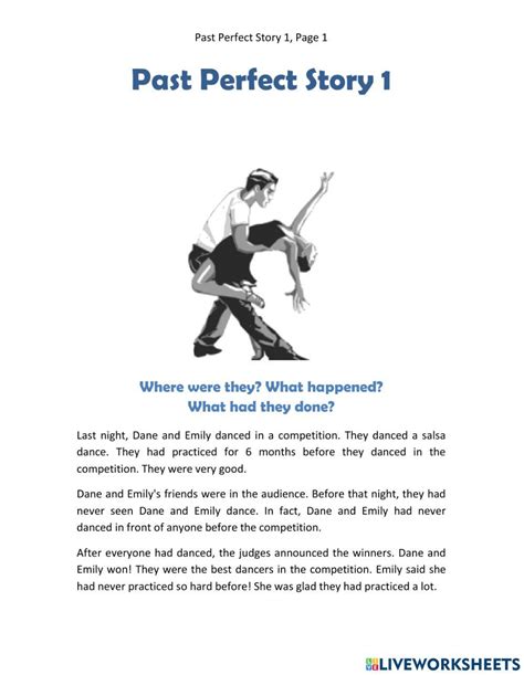 Past Perfect Story Online Exercise For Live Worksheets