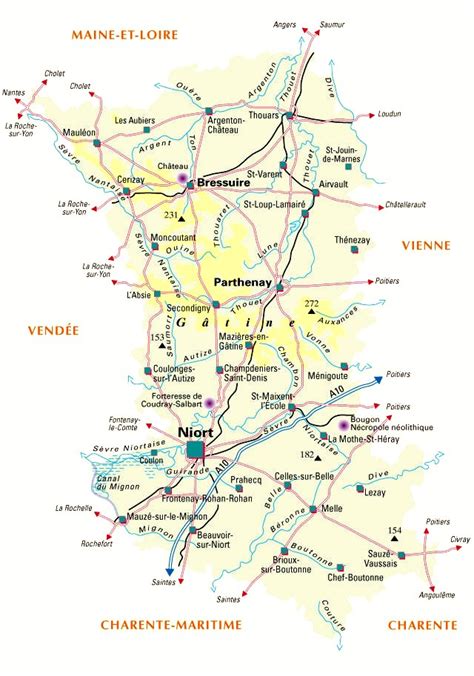 Département 79 Carte | Carte