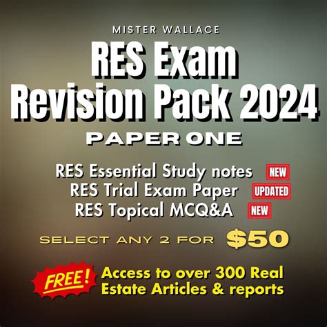 New Res Exam Revision Pack Res Exam Notes And Res Exam Questions