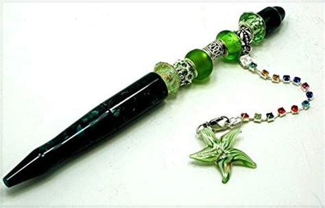 Green Writing Pen Ink Pen Beaded Pen Kinship With All Life