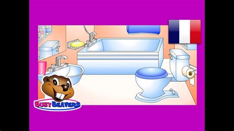 In The Bathroom French Lesson 12 Clip Learn Salle De Bain Words