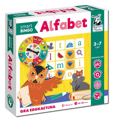 Alfabet Smart Bingo Gra Edukacyjna Litery Czytanie Stan Nowy