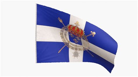 Naval flag of the Kingdom of France 1365 - 1792 3D asset