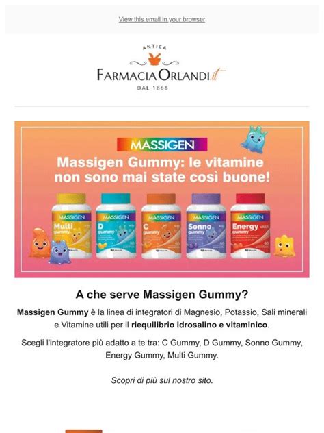 Antica Farmacia Orlandi Massigen Gummy Le Vitamine Non Sono Mai