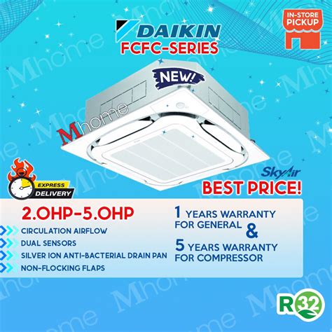 Daikin R32 20hp 50hp Skyair Wifi Ceiling Cassette Air Conditioner