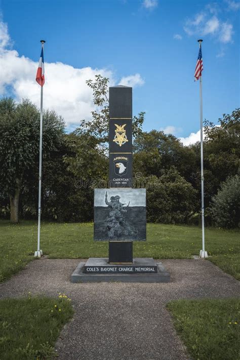 War Monument For The 101st Airborne At Purple Heart Lane Carentan