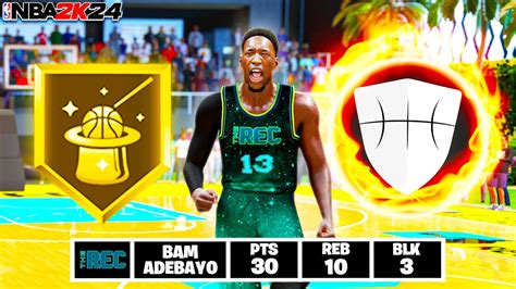 This Bam Adebayo Build Dominates The Rec On Nba K Youtube