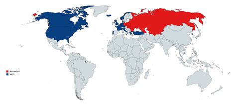 Members of NATO and the Warsaw Pact in 1979 (Cold War) : r/Maps