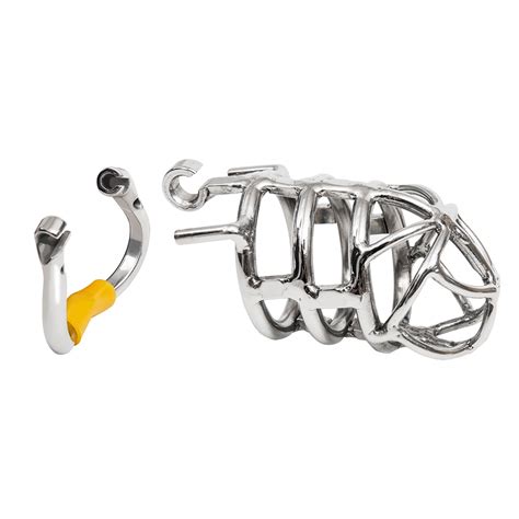 Stainless Steel Stealth Chastity Cage With Hinged Rings – chastity-devices