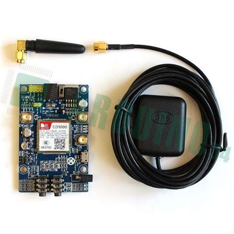 Купить Sim808 Gsmgprs Shield Gps антенна Arduinoraspberry Pi с