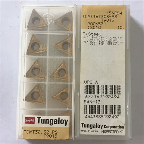 TCMT16T308 PS T9015 Original TUNGALOY Carbide Insert Turning Tool 10pcs