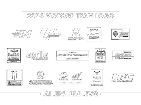 2024 Motogp Team Logo Vector Instant Digital Download Ai Eps Pdf Svg