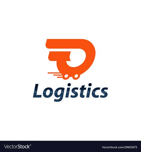 Logo for logistics and delivery company Royalty Free Vector