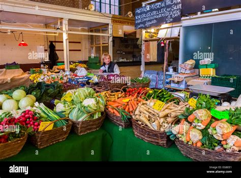 Berlin Germany Food Stall Shopping Inside German Grocery Store At