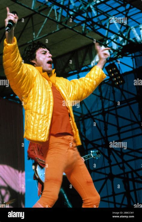 The Rolling Stones Mick Jagger Performing At Jfk Stadium In Philadelphia Pa September 25