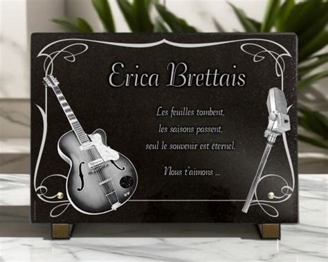 Plaque Fun Raire Guitare Micro Chanteur Renaud Gravure