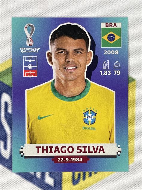 Bra Thiago Silva Brazil Panini World Cup Sticker Solve