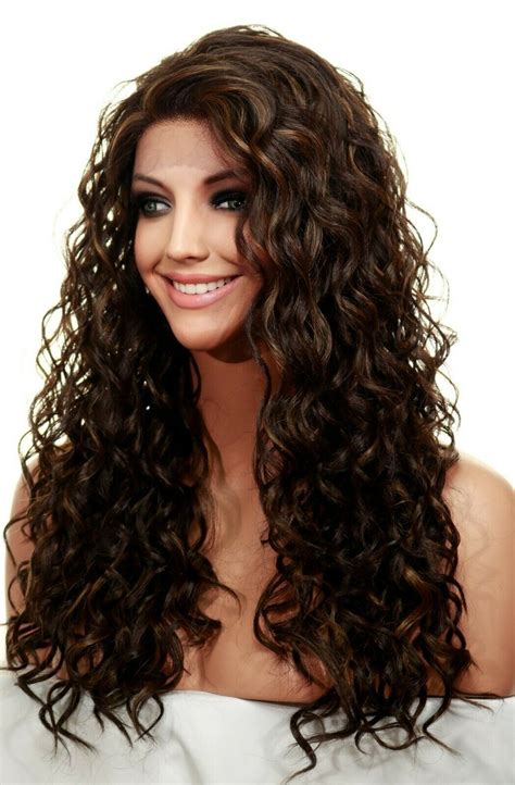 Lace Front Wig Long Rippling Waves Fs427 Brown W Highlights Sexy 388 2 Ebay