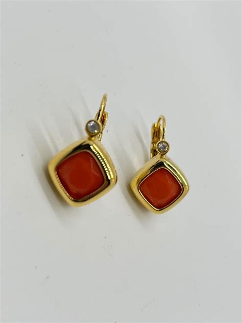 Lotj Joan Rivers Color Inter Changeable Lever Back Earrings