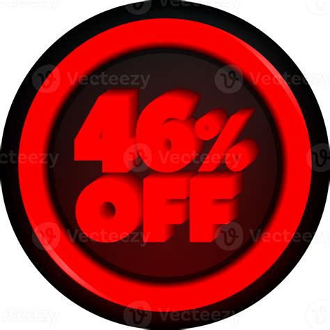 Tag 46 Percent Discount Button Black Friday Promotion For Big Sales