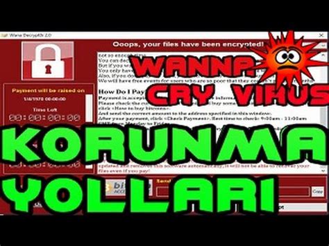 Wanna CRY Virüsünden Korunma Yolları Windows7 8 için 100 YouTube