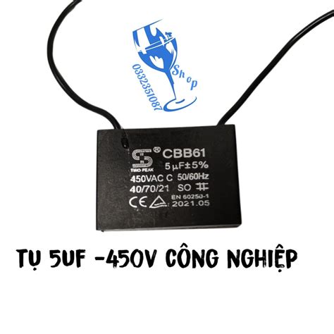 Tụ quạt Two peak CBB61 5UF 450VAC 50 60HZ chính hãng giá tốt nhất Super MRO