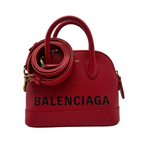 楽天市場バレンシアガ BALENCIAGA ハンドバッグ 斜め掛けショルダーバッグ ヴィル トップハンドルXXS レザー レッド